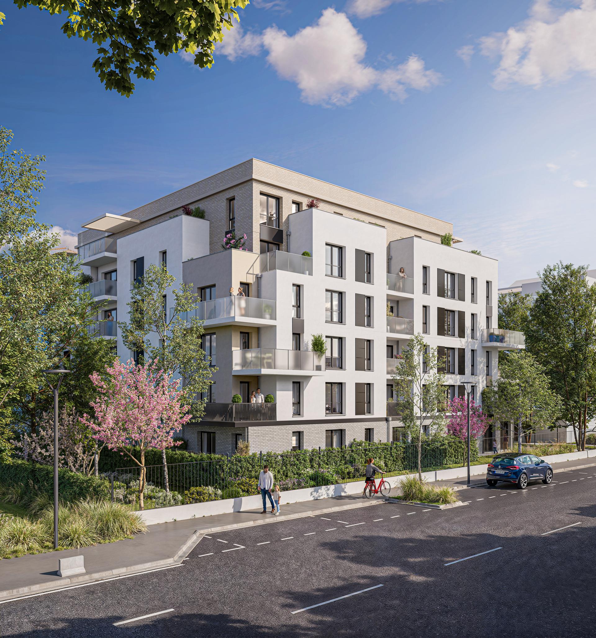 Appartements neufs à Maurepas dès 145 000 €, du studio au 5 pièces avec espace extérieur privatif et parking.